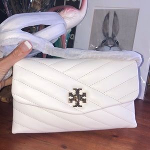 TORY BURCH mini purse monogram WHITE